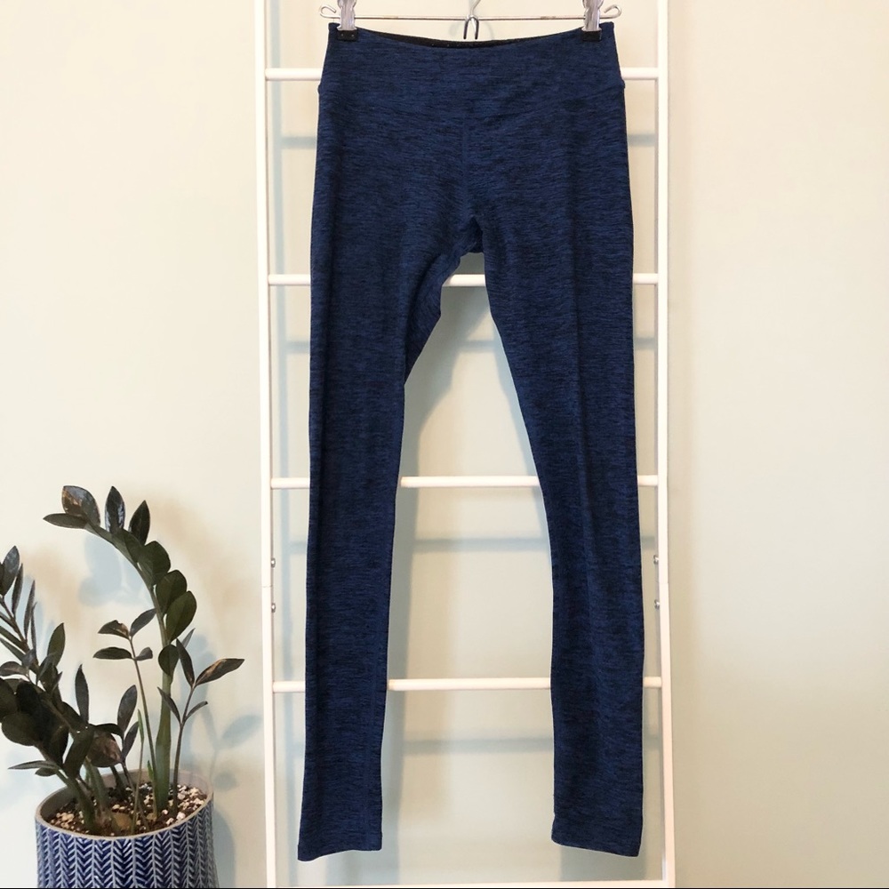 Beyond Yoga Dark Royal Blue Space Dye Active Leggings